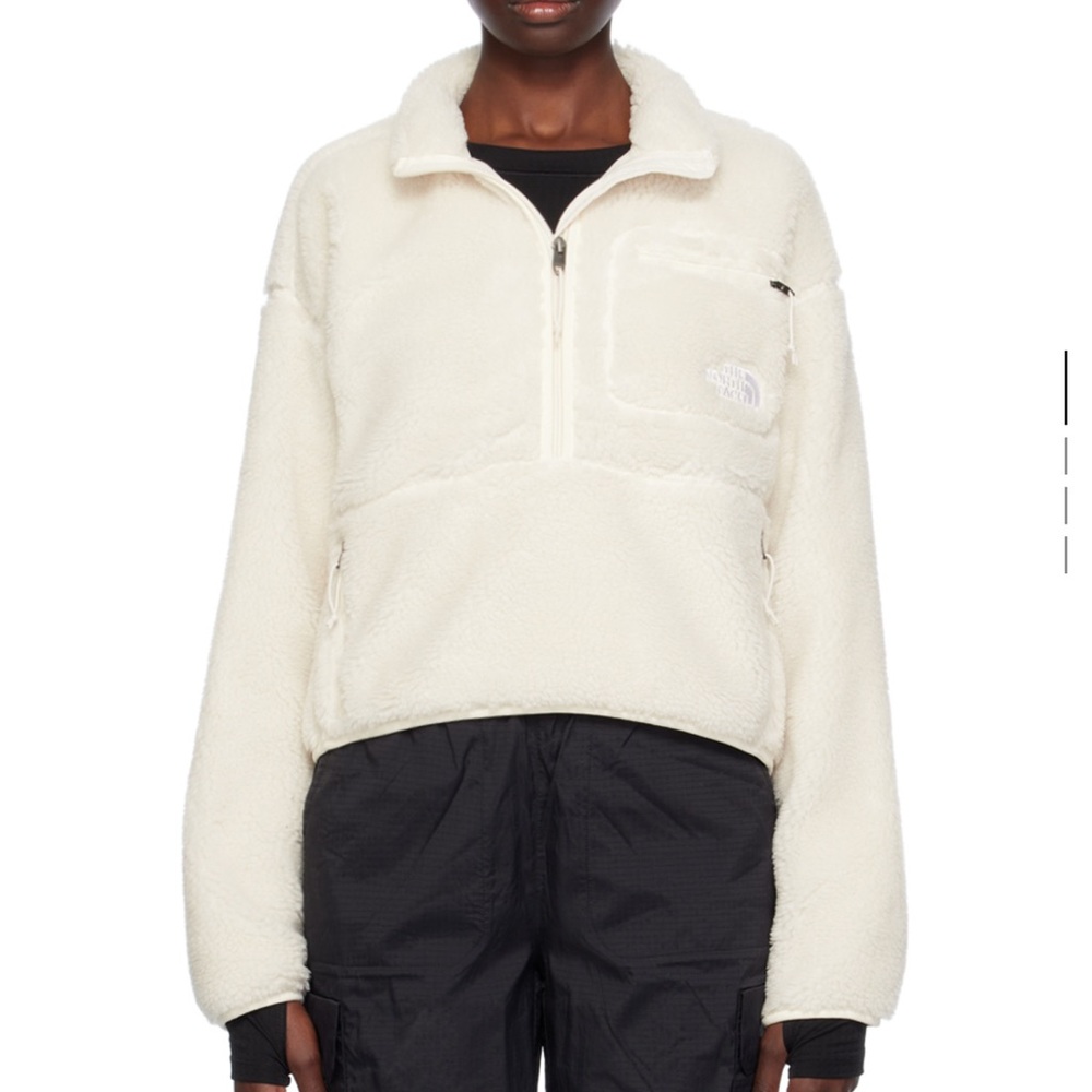 The North Face Cream Sherpa Sweatshirt